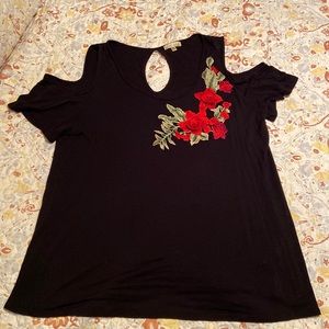 COPY - Flower Embroidery shirt